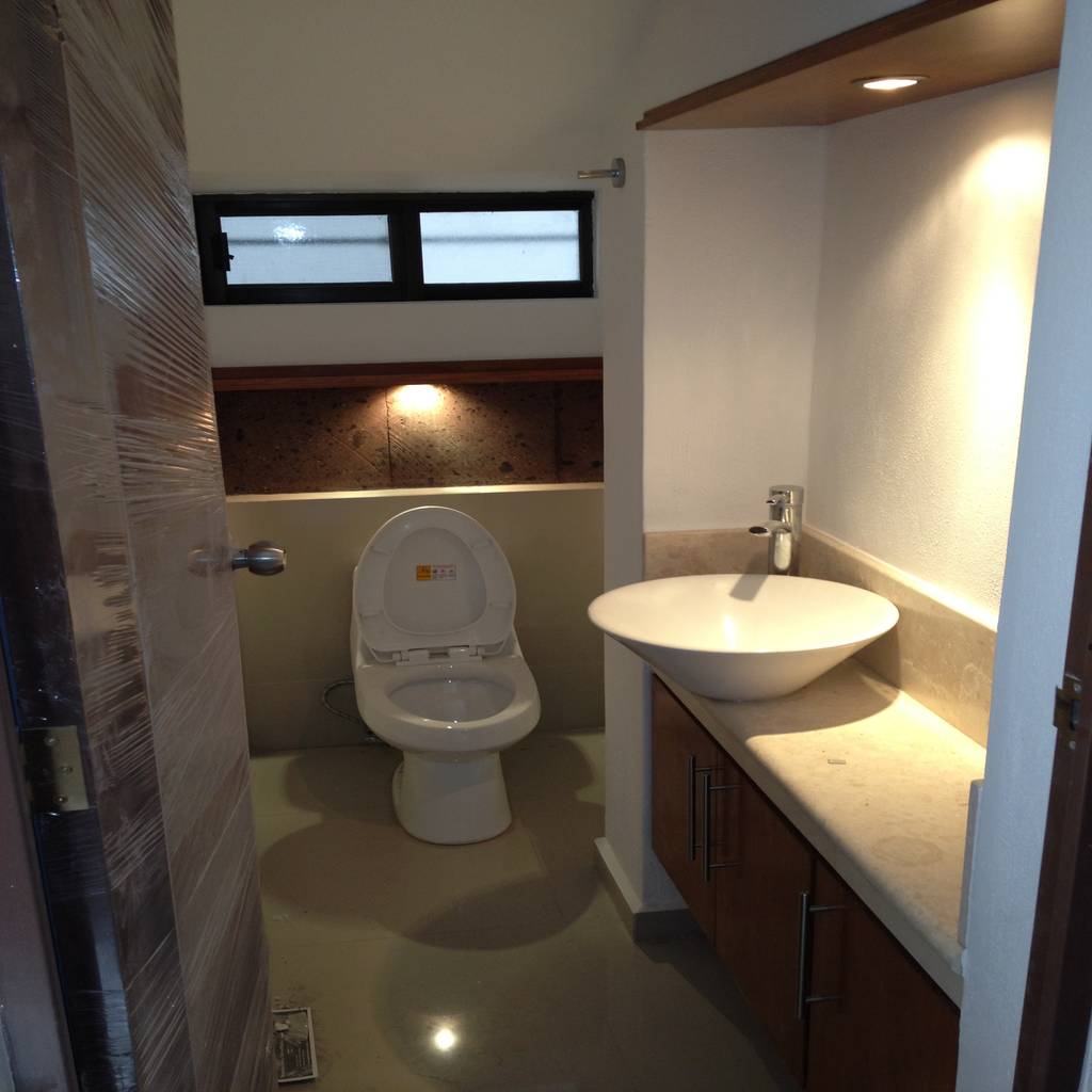 1/2 baño planta baja baños eclécticos de tectum diseño & construccion
