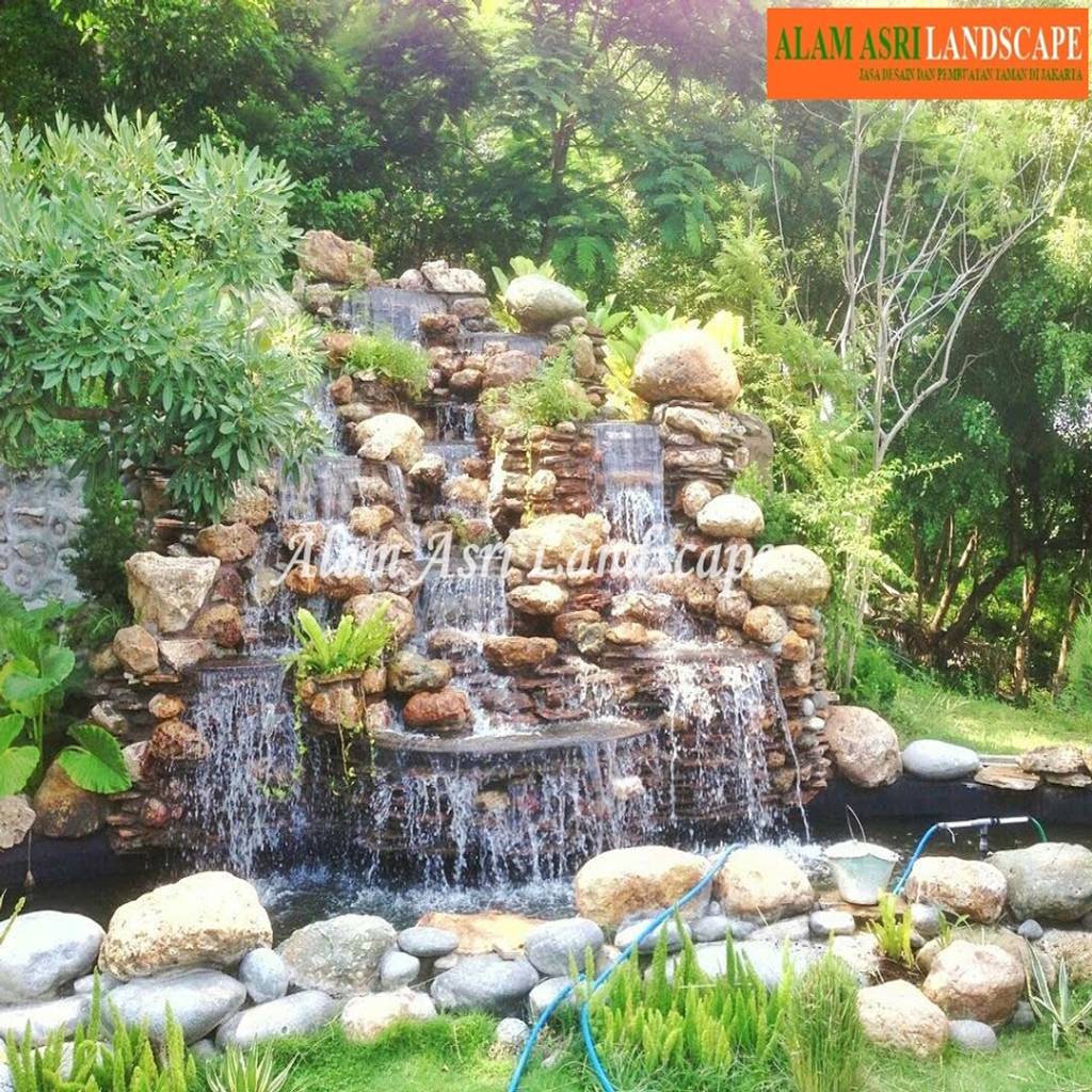Tebing kolam batu alam: kolam taman by tukang taman surabaya - alam