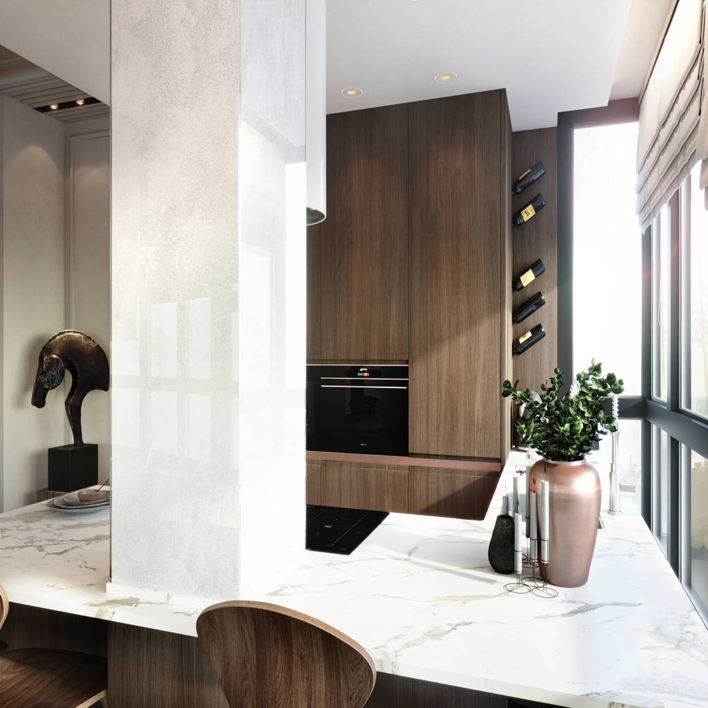 모던스타일 주방 by atm interior 모던 우드 우드 그레인 | 호미파이 & homify
