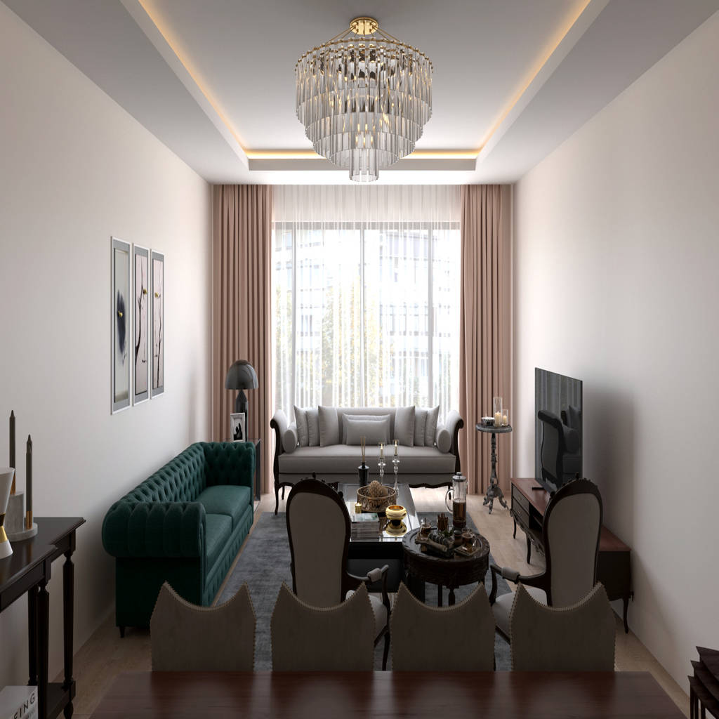 Casa Mobilya Salon Gorsellestirmesi Klasik Oturma Odasi Dundar Design Mimari Gorsellestirme Klasik Homify