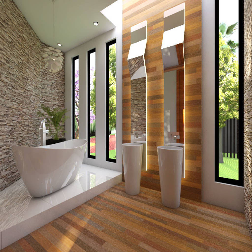 Baño principal baños modernos de arqternativa moderno madera acabado en ... - Fotos De Banos De Estilo MoDerno En AcabaDo En MaDera De Arqternativa