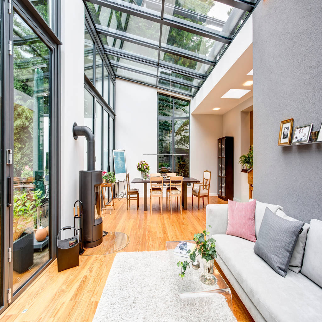 Wintergarten und bad für ein backsteinhaus moderner wintergarten von