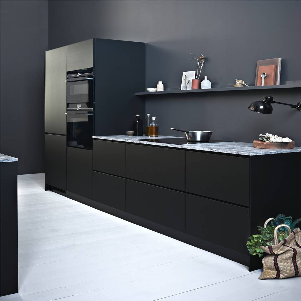 Prato black kvik keuken, badkamer &amp; garderobe scandinavische keukens