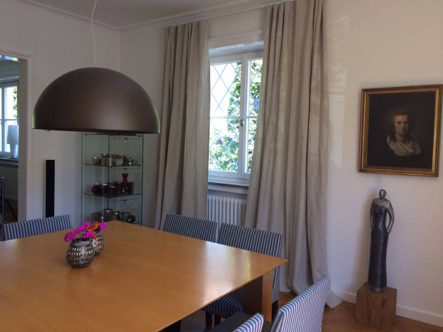 Schwere Leinen Vorhange Moderne Esszimmer Von Feinstwerk Feng