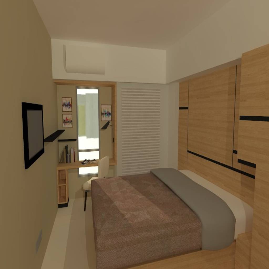 Ruangan 3d konsep kamar tidur minimalis oleh internodec minimalis | homify