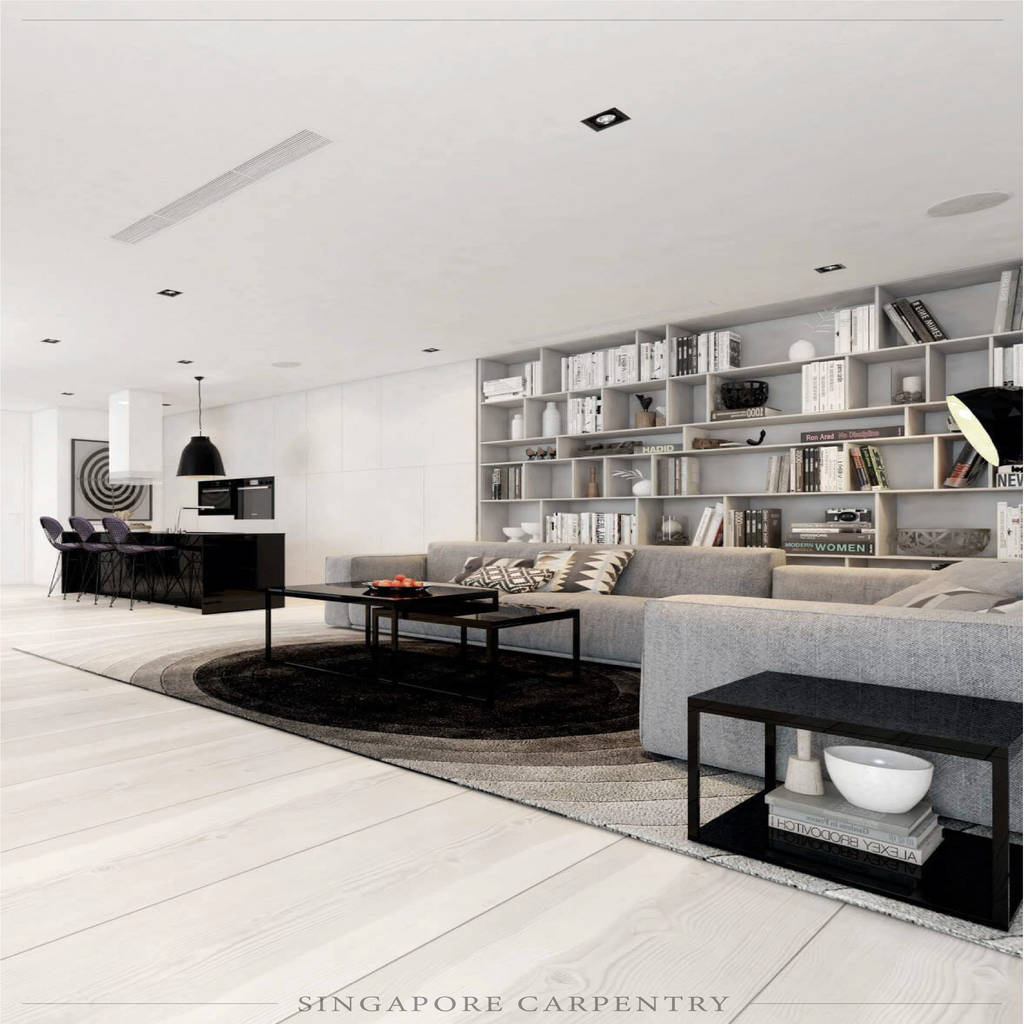 French Contemporary Style At Duxrton Country Style Living Room By