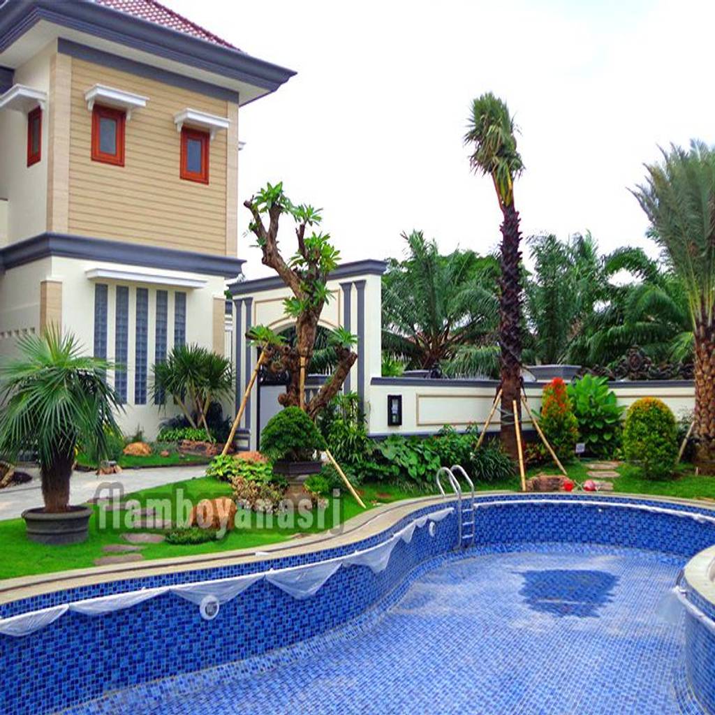 Tukang taman surabaya desain taman tropis oleh tukang ...