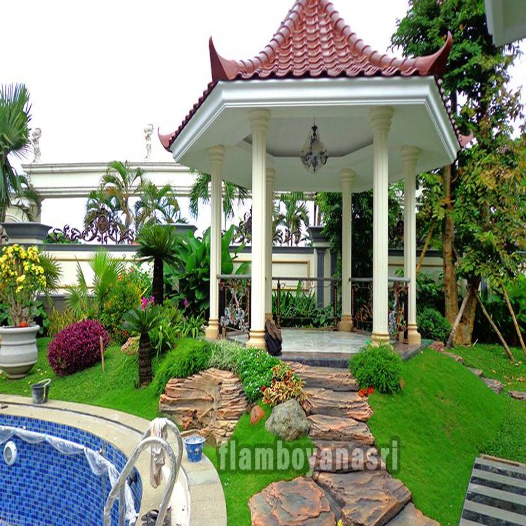 Tukang taman surabaya - desain taman gazebo oleh tukang ...