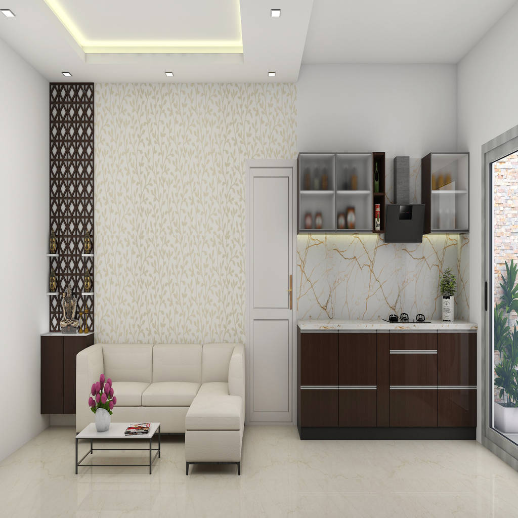 Living Dining Kitchen Minimalist Living Room By Mk Designs