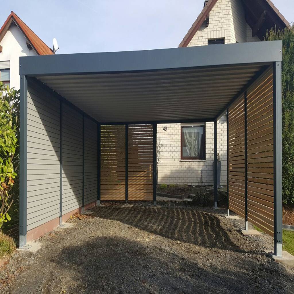 Metallcarport Ansicht Einfahrt Von Carport Schmiede Gmbh Co Kg