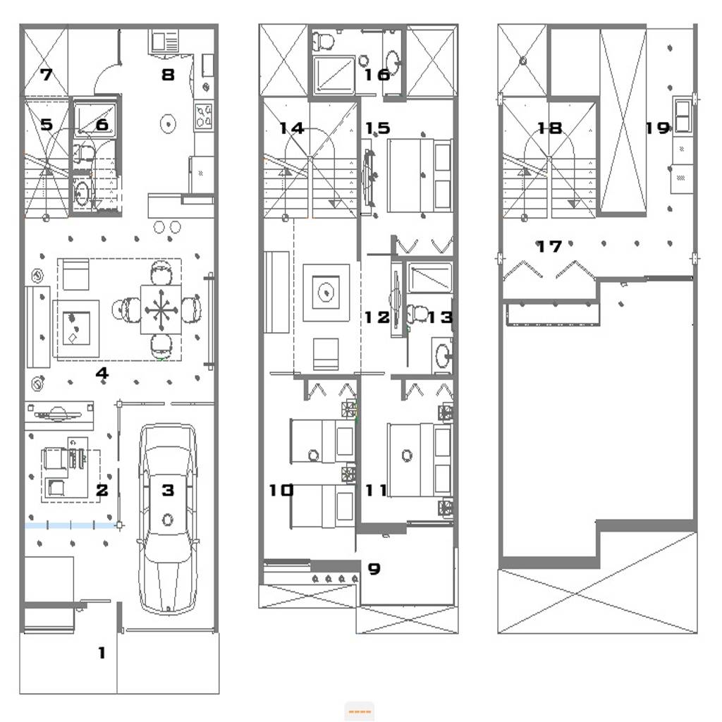 Plantas arquitectónicas arquitectura & diseño casas unifamiliares