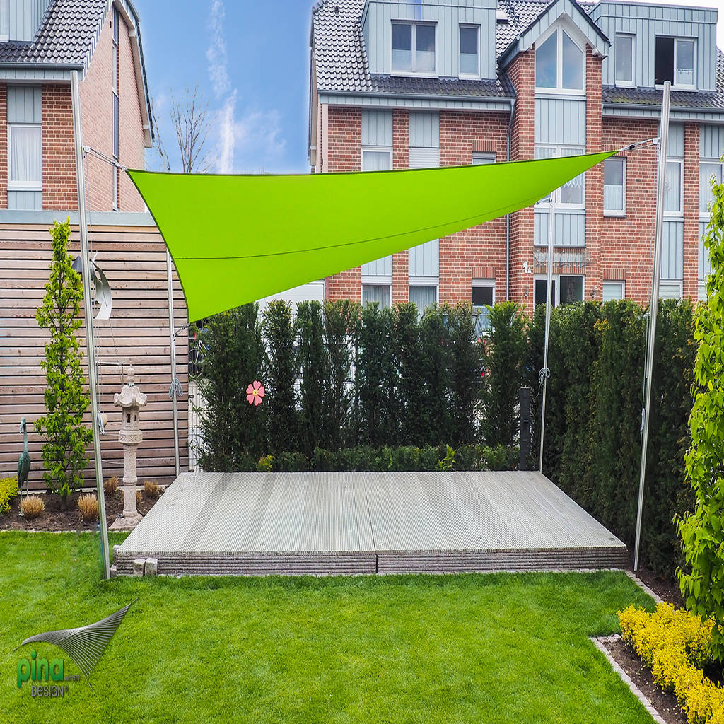 Sonnensegel im garten grün in grün pina gmbh sonnensegel design