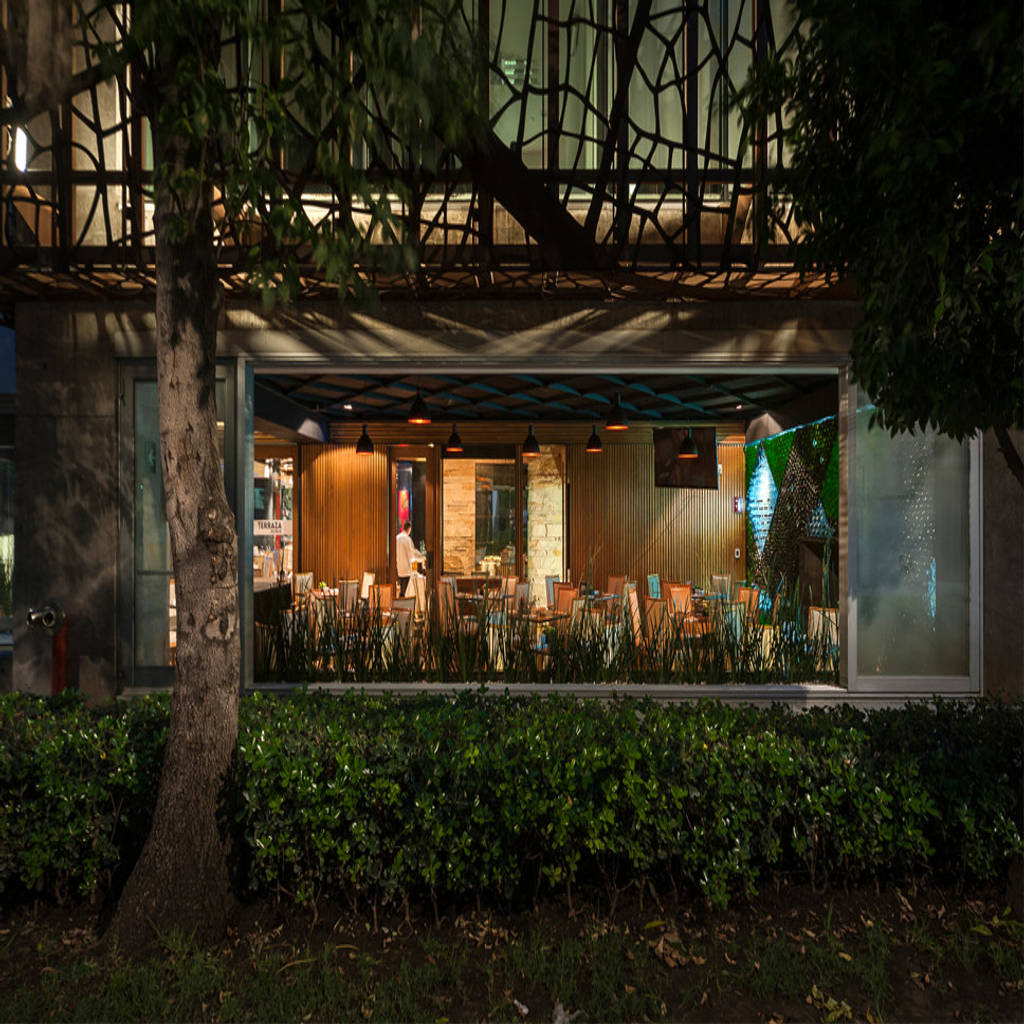 Vista exterior guria polanco gastronomía de estilo moderno de onno