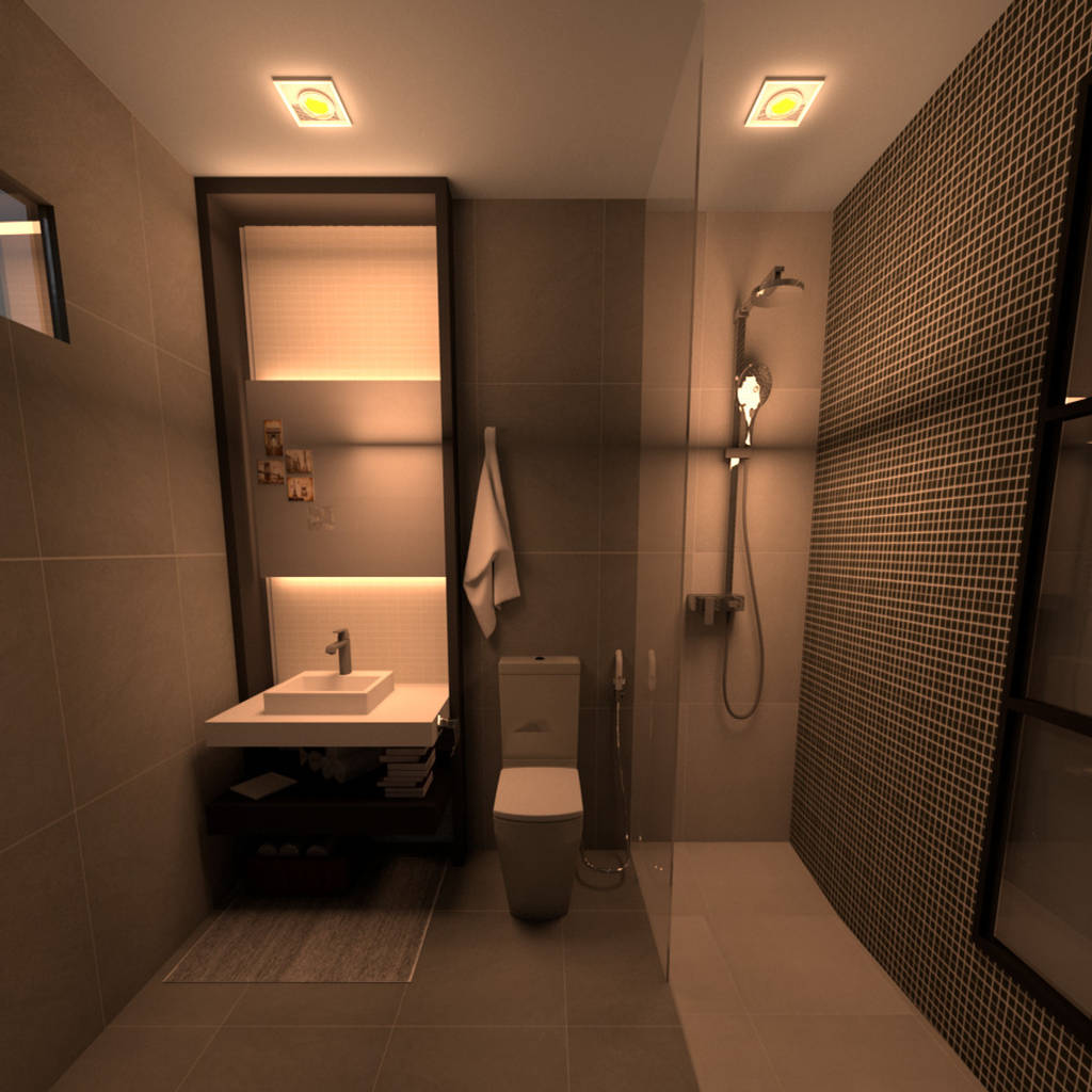 Diseño de baño de servicio baños minimalistas de tad arquitectos