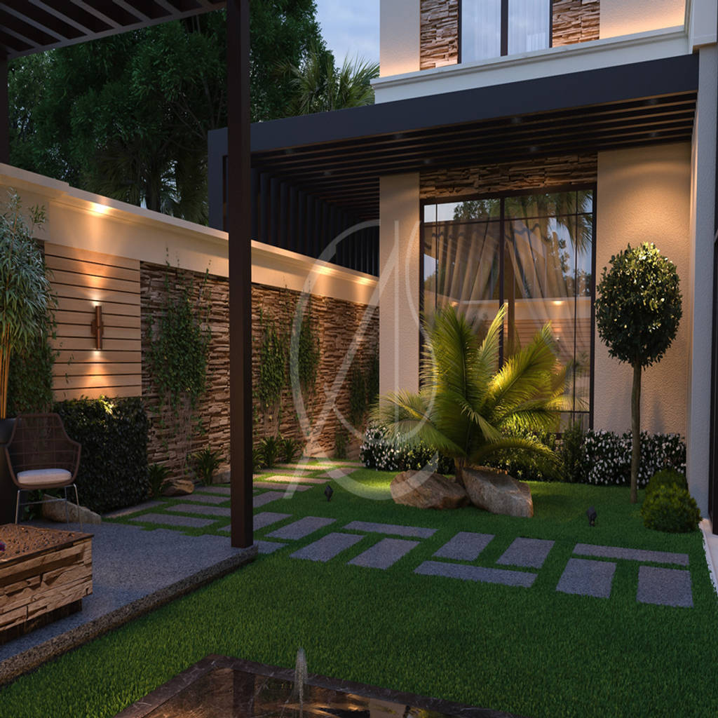 Modern classic house design jardines modernos de comelite ...