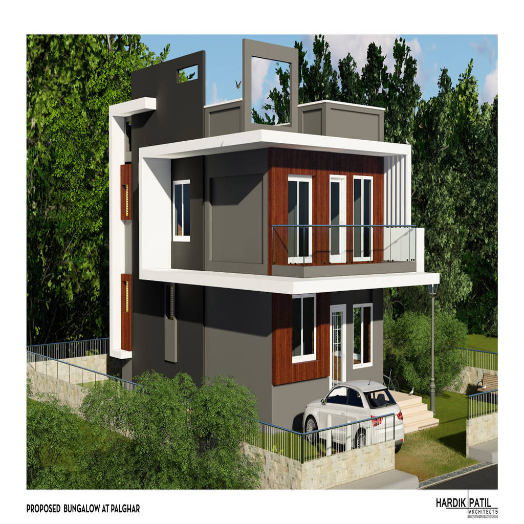 G 1 bungalow at palghar by hardik patil architects modern 