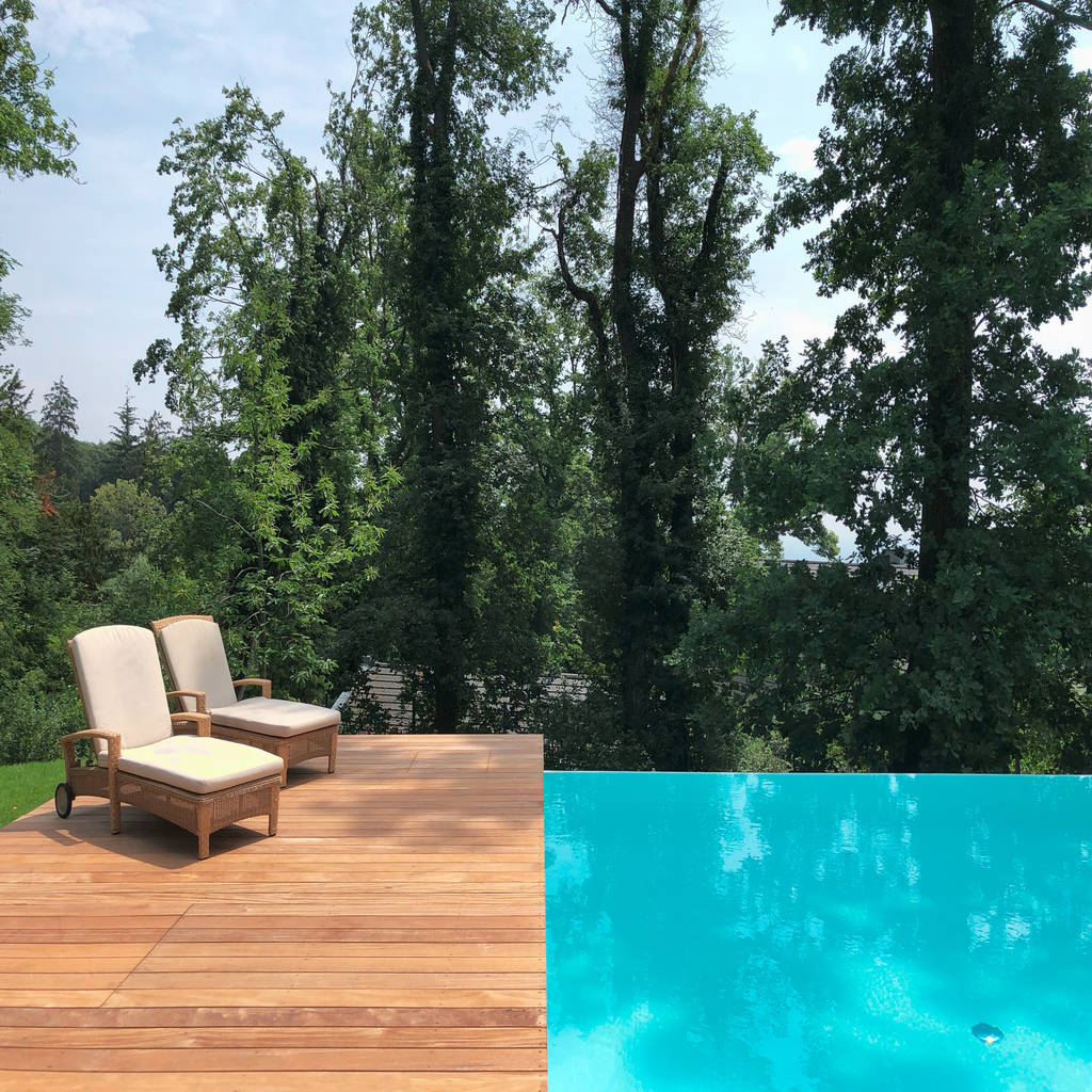 Holzdeck und infinity pool kirchner garten & teich gmbh