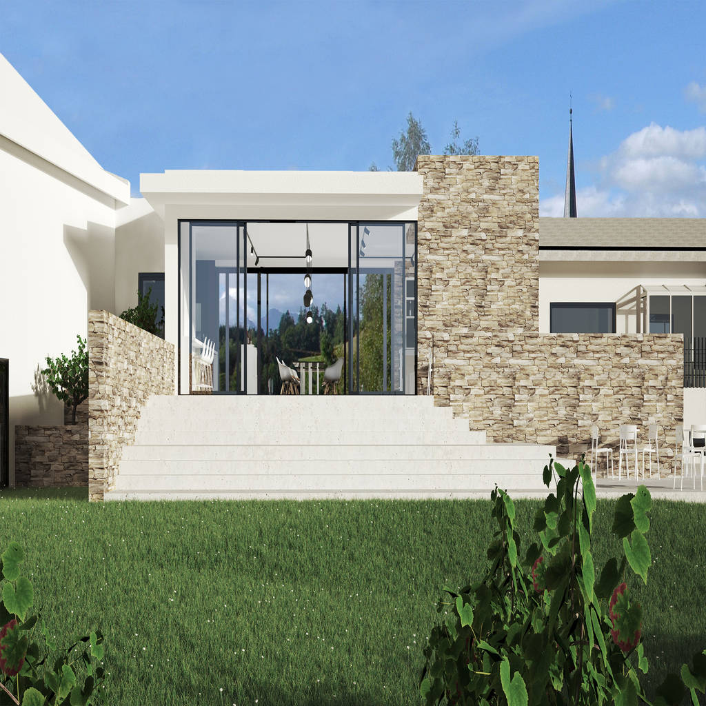 Weingut b. moderner garten von karl kaffenberger ...