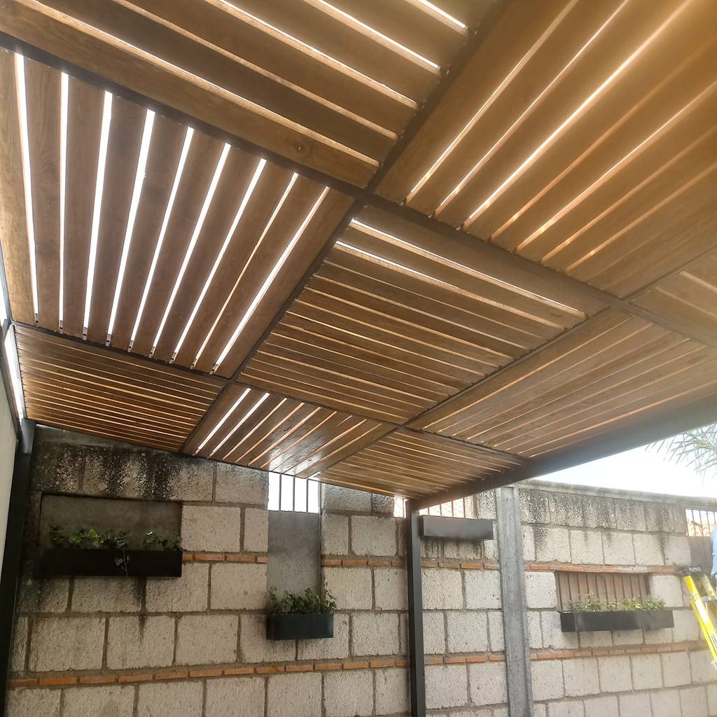Techo para patio o jardin casas rústicas de engo manufacturas metalicas