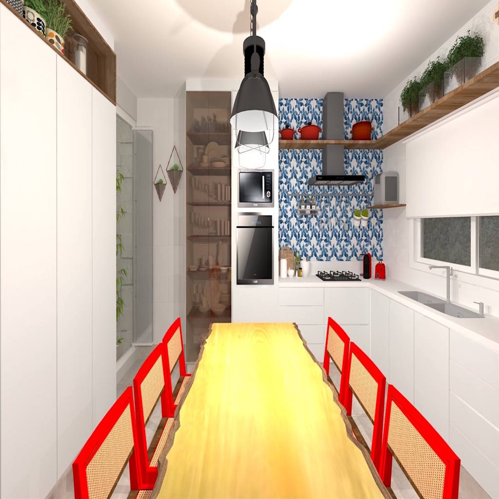 Cozinha Alegre Por Talita Kvian Tropical Mdf Homify