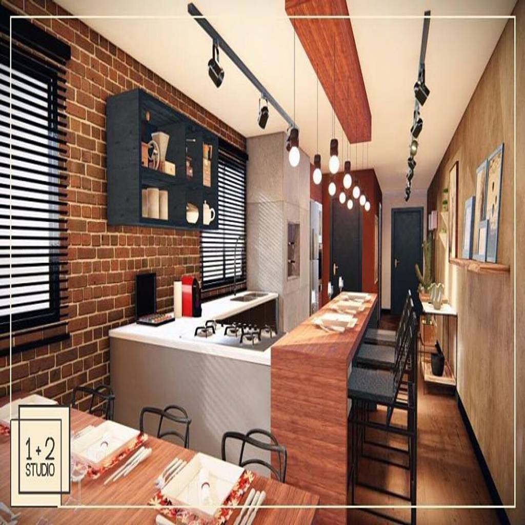 Cozinha Gourmet Por Daniele Seghetto Arquitetura Industrial Madeira Efeito De Madeira Homify