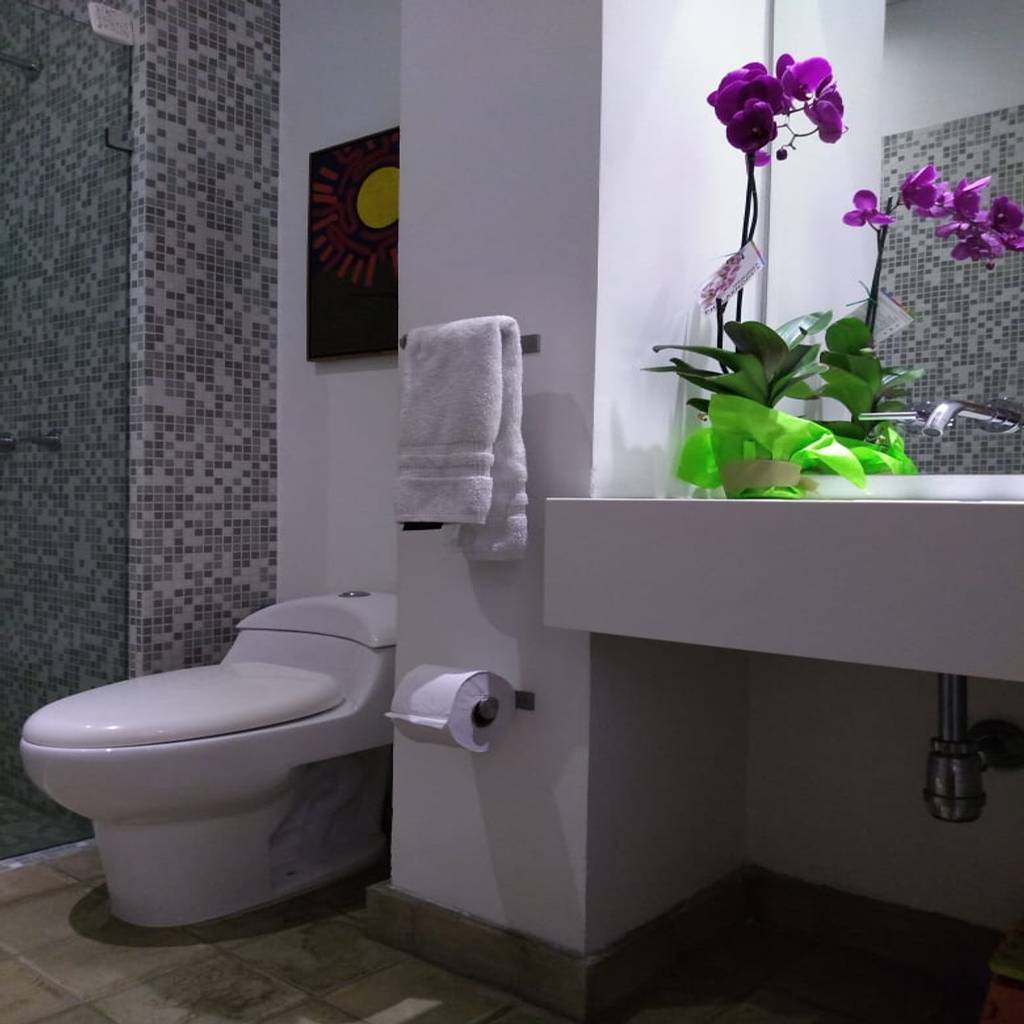 Bano social entrearquitectosestudio baños de estilo moderno cuarzo ... - Fotos De Ba Os De Estilo MoDerno En Blanco De EntrearquitectosestuDio