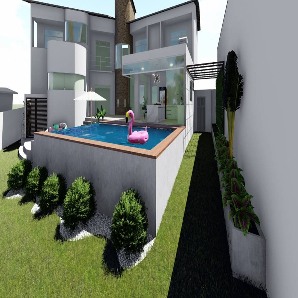 Projeto Arquitetonico De Area Gourmet Igor Cunha Arquitetura Piscinas Modernas Homify