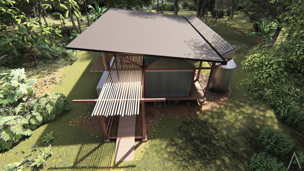 Cabaña eh | montecarlo | misiones de estudio táva rural aluminio/cinc