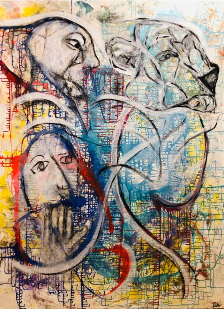 Abstrakte Kunst Moderne Wohnzimmer Von Freie Kunst Modern Homify