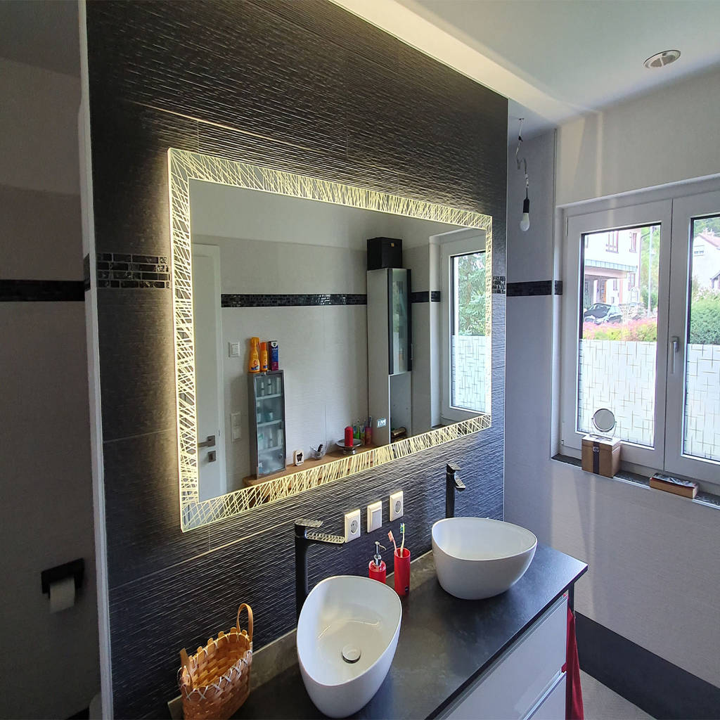 Laser led badspiegel alexander moderne badezimmer von badspiegel modern