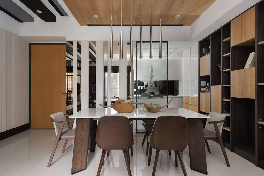 拾雅客空間設計 comedores modernos contrachapado acabado en madera | homify