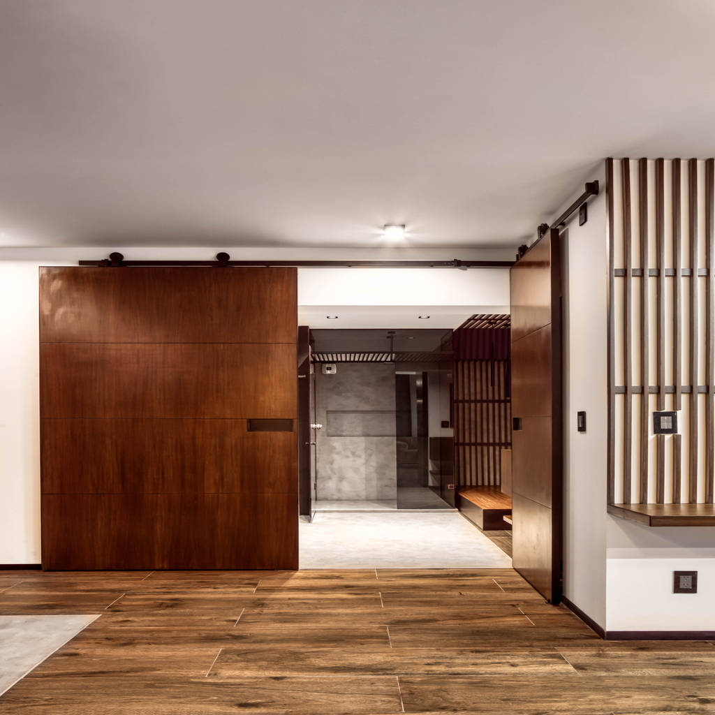 Sala / puerta / recamara prototype studio puertas modernas | homify