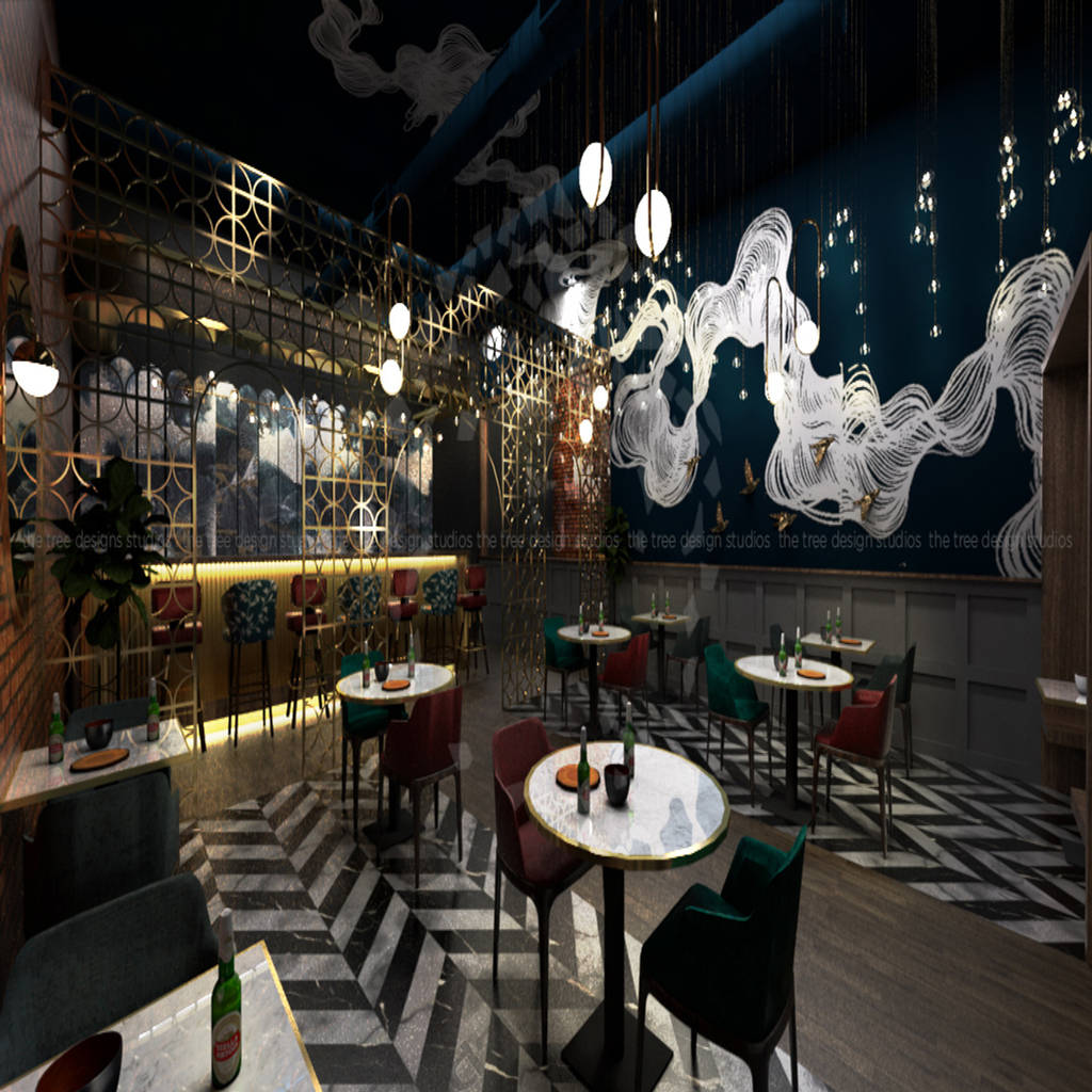 Flame restaurantsharjah, the tree design studios homify