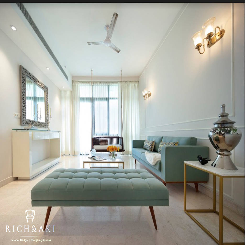 Modern living room design with swing | homify