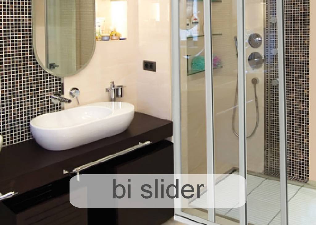 bi slider shower door