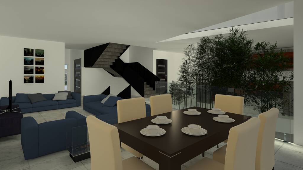 Comedor y sala lynder constructora e inmobiliaria salones modernos | homify