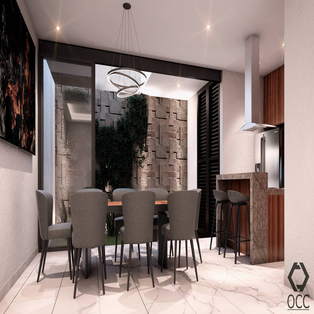 Casa ga: comedor comedores modernos de constructora occ moderno | homify