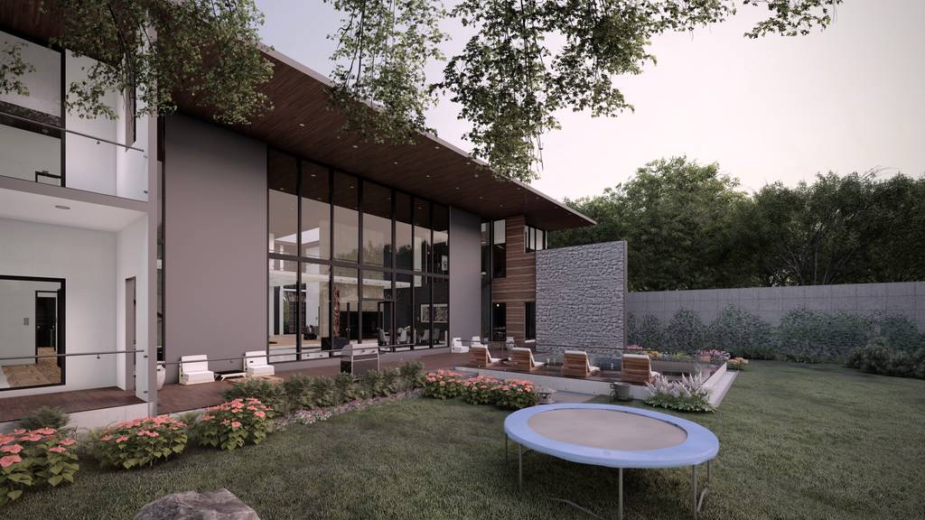 Fachada interior casa fajo. | homify