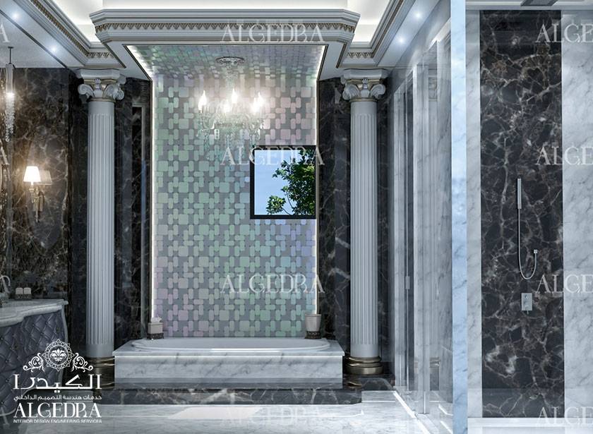Villa bathroom design in dubai, algedra interior design | homify