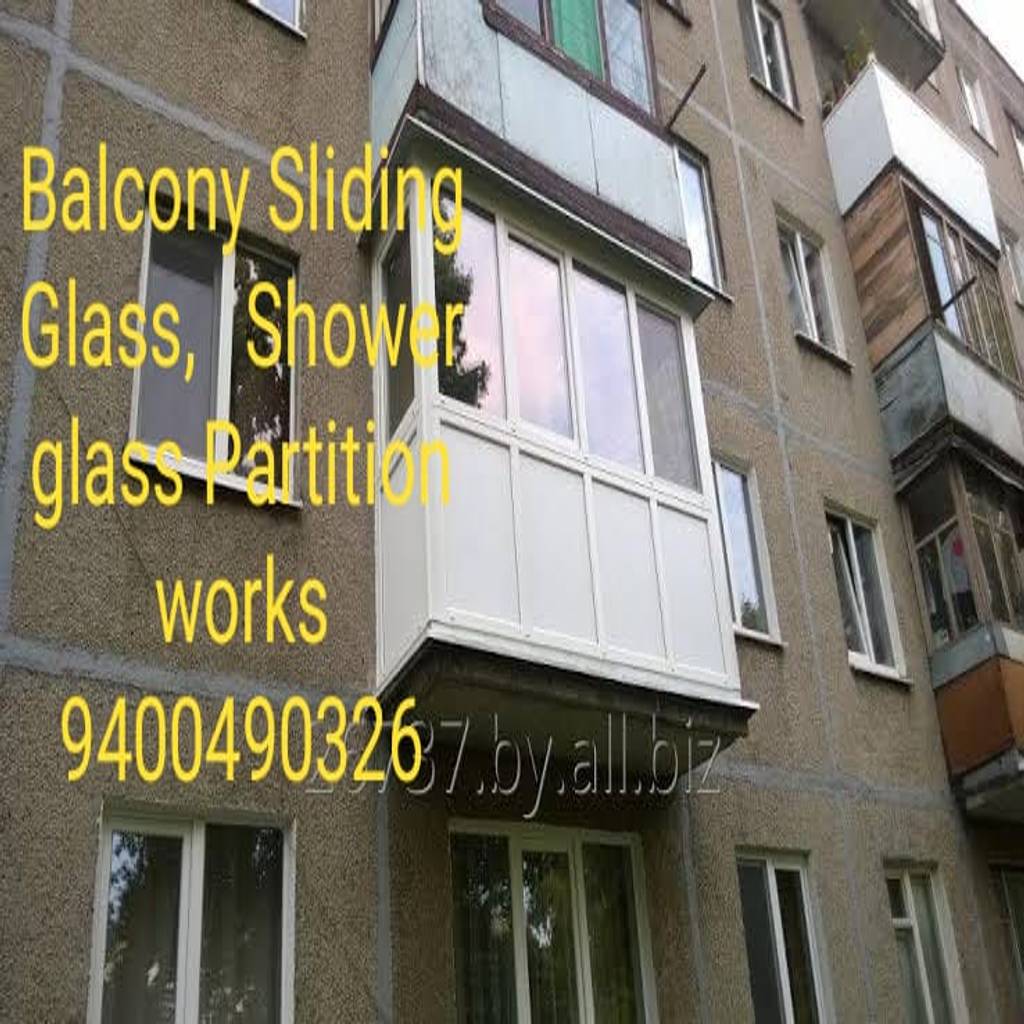 Aluminium sliding windows—aluminium glass partition—balcony glass bangalore balcony glass cover
