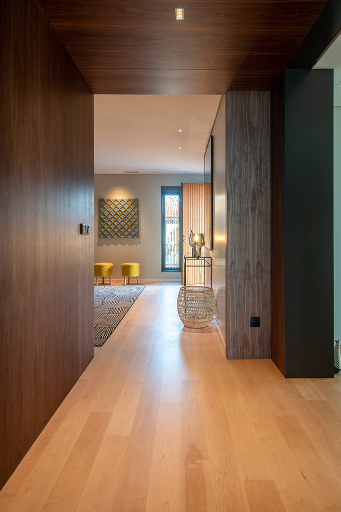 Corredor e hall, piso 1 – casa na praia – arquitetura | decoração – shi ...