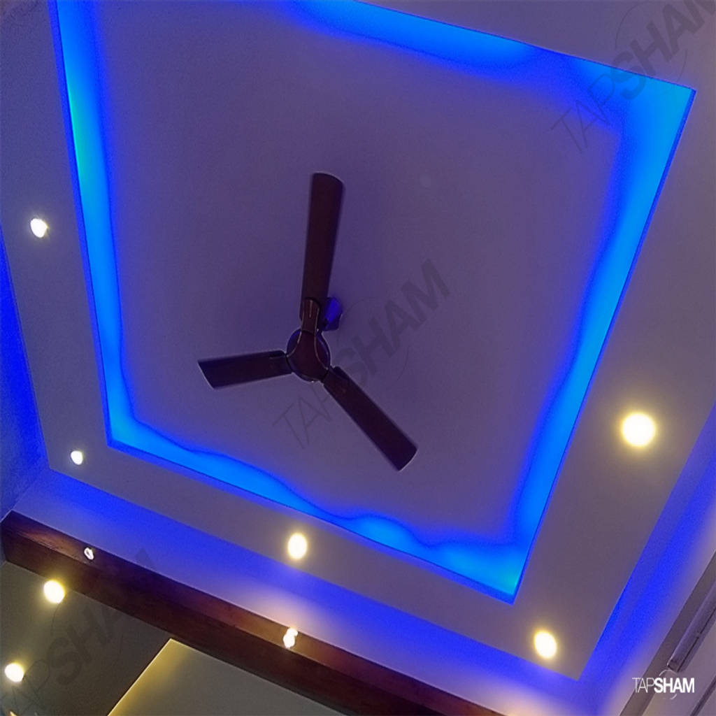False ceiling blue hot sale lights