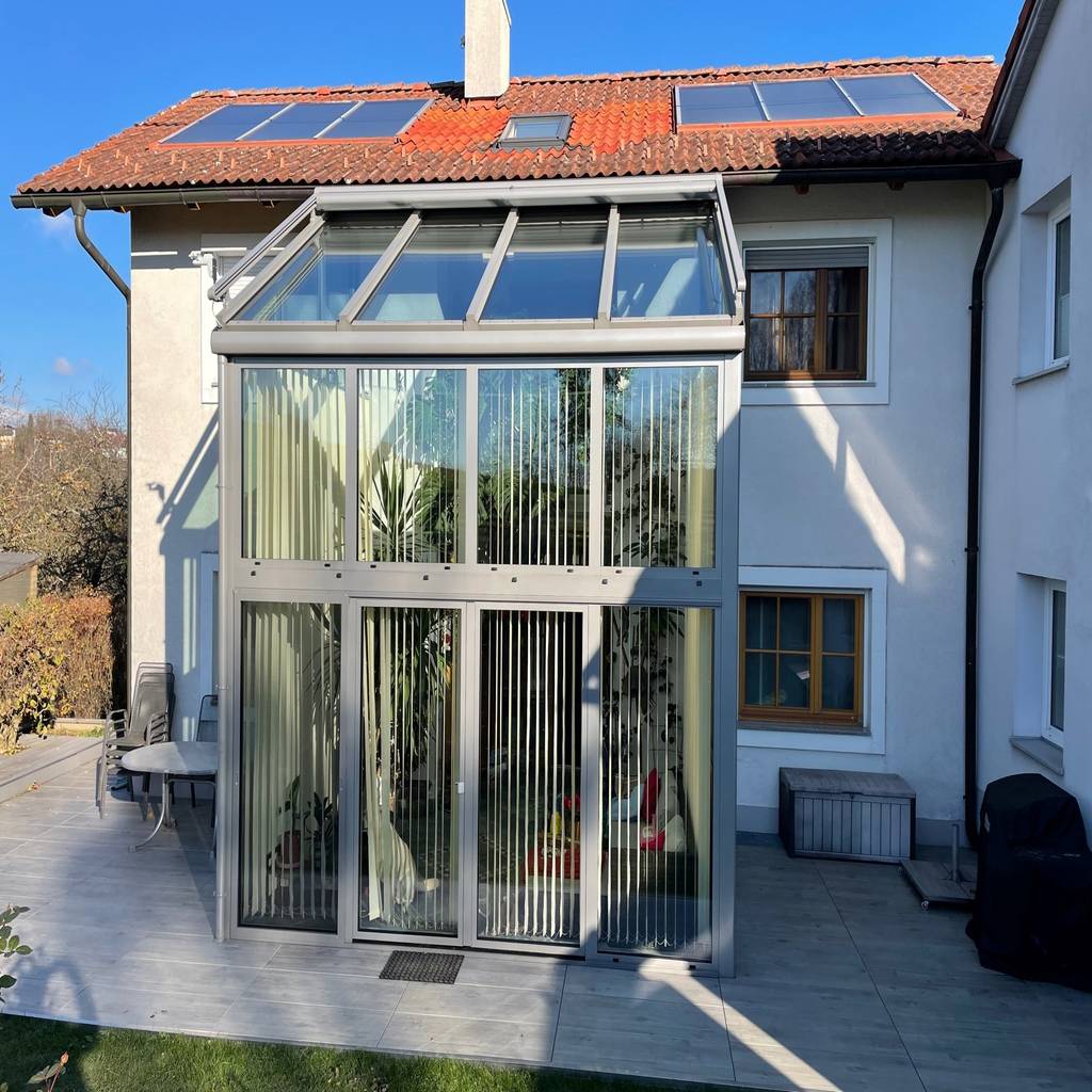 Aluminium wintergarten mehrgeschoßig nach maß von schmidinger