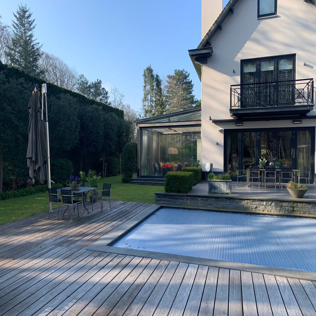 Wintergarten nach maß mit schiebedrehsystem von sunflex in