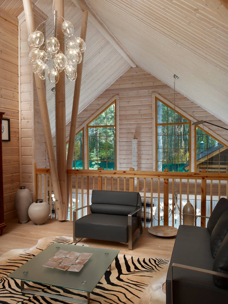 Moderne Wohnzimmer Bilder: Blockhaus Pinus | homify