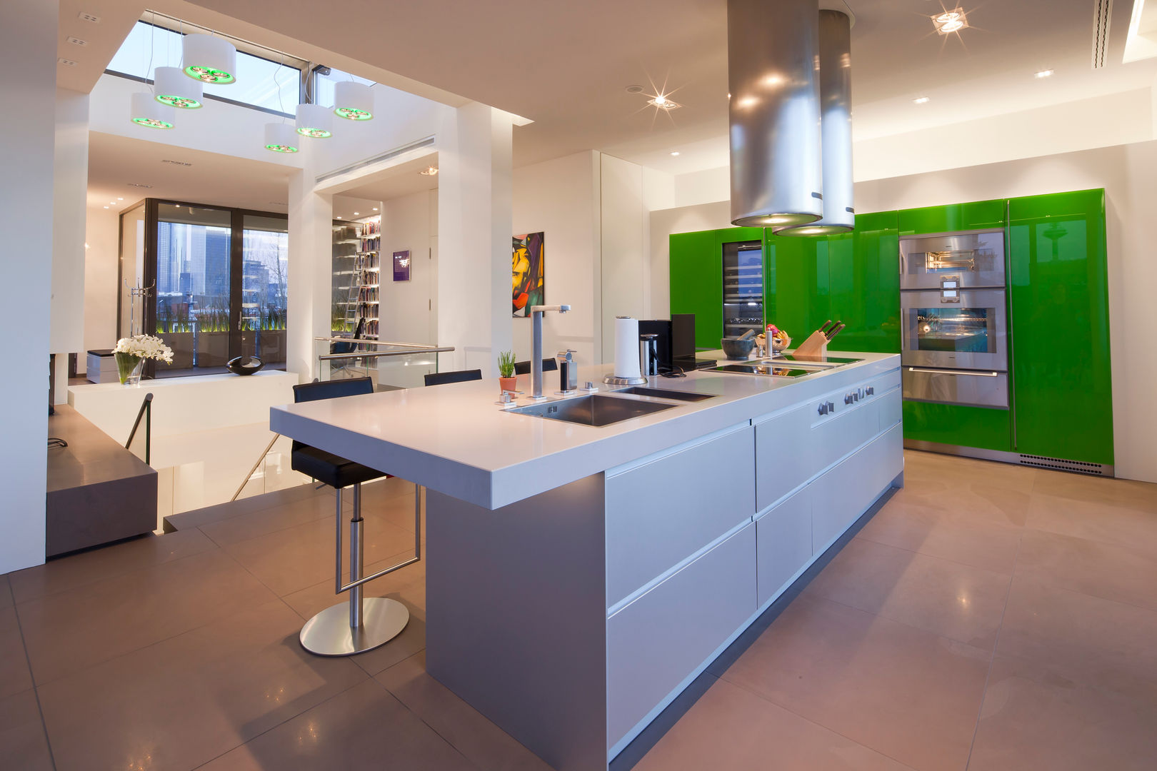 Küche in Apple Green..., KERN-DESIGN GmbH Innenarchitektur + Einrichtung KERN-DESIGN GmbH Innenarchitektur + Einrichtung ห้องครัว