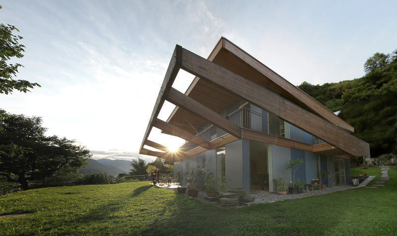 Casa Locarno, designyougo - architects and designers designyougo - architects and designers 지중해스타일 주택 우드 우드 그레인