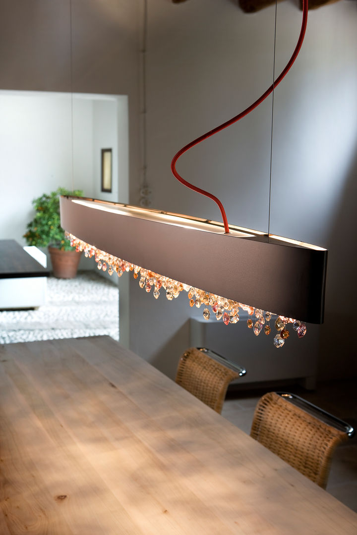 Olá - Der moderne Klassiker von Masiero, lights4life GmbH & Co.KG lights4life GmbH & Co.KG ห้องนั่งเล่น ไฟห้องนั่งเล่น