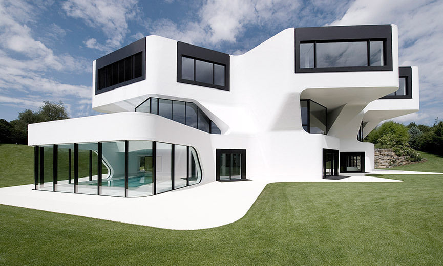 DUPLI CASA - Villa near Ludwigsburg, Germany, J.MAYER.H J.MAYER.H Rumah: Ide desain interior, inspirasi & gambar