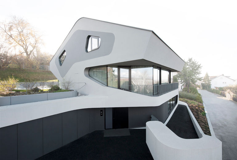 OLS HOUSE - new 4-person family home near Stuttgart, J.MAYER.H J.MAYER.H Eclectic style houses